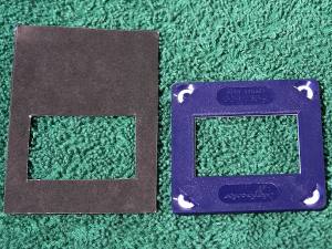 slide duplicator / negative scanner, black paper slide cover